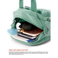 thumbnail image 4 of PULLIMORE Women Crossbody Cell Phone Bag, Small Waterproof Multi Pockets Nylon Shoulder Purse Wallet with Adjustable Strap (Green), 4 of 11