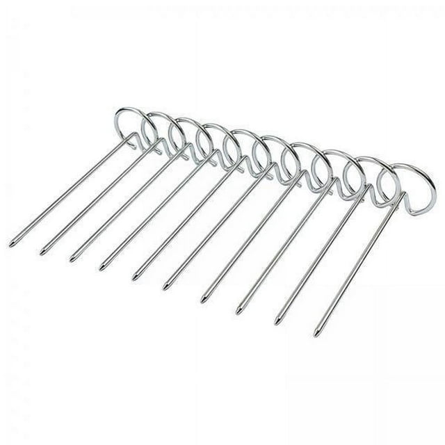 5x 10 Piezas de Brochetas para Freidora de Aire, Brochetas Reutilizables, Universales, Fáciles de Limpiar, para Carne, Verduras, Barbacoa, Brochetas D 5 piezas