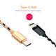 thumbnail image 5 of Cable USB Tipo C Cargador Cable Carga Cable Tipo C Cable De Teléfono Datos Sync Nylon Reemplazo Trenzado Para Negro, 5 of 6