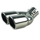 thumbnail image 1 of Tubo de escape del coche, tubo de escape de doble extremo Curva del tubo de escape del coche de acero inoxidable Salidas de escape de 63 mm Zefei Wu 9024735042228, 1 of 5