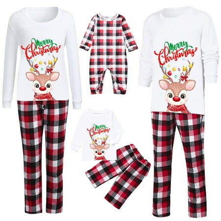 

Matching Pajamas for Friends Boys Pajamas Size 6 Christmas Pj s Letter Print Top and Plaid Pantssleepwear