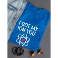 thumbnail image 3 of "I Got My Ion You Valentine" Heart Athom Women Royal Blue T-Shirt, Female Large, 3 of 4