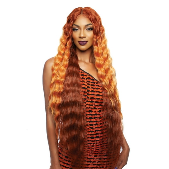 Mane Concept Brown Sugar Human Hair Blend 4" Deep Part HD Clear Lace Wig - BSHC293 COURTNEY (ULMARIGOLD130)