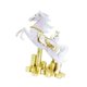 thumbnail image 3 of Estatua de caballo de resina, figura de escritorio, adorno creativo decorativo para negocios, animal Blanco, 3 of 5