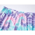 thumbnail image 2 of Topgal Little & Big Girls Tie Dye Pink Purple Blue Swirl Pajamas Long Sleeves & Pants 2-Piece Clothes Set Cute Pink Pjs Size 10, 2 of 2