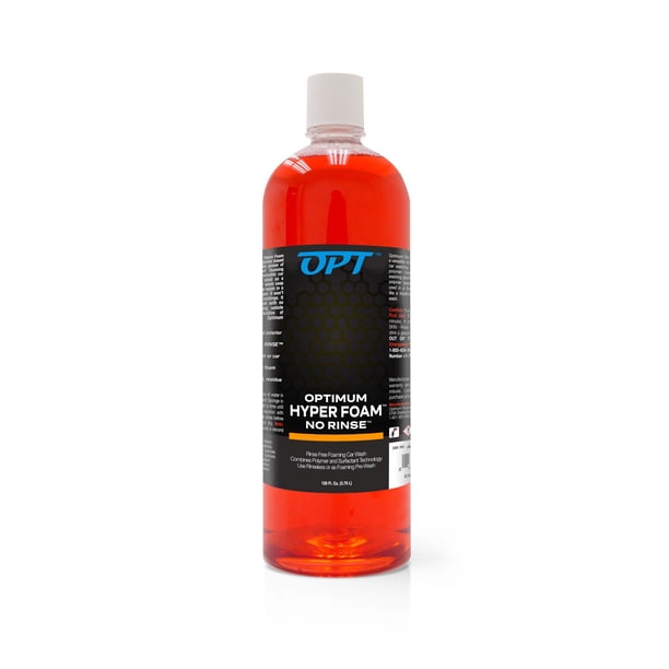 Optimum Hyper Foam ONR Jabón Espumoso para Lavado de Autos Sin Enjuague – Rociar, Frotar, Sin Enjuague y Secar – Lavado Sin Enjuague con Espuma y Polímeros (946 ml)