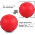 thumbnail image 2 of Nvzi Pelota de lacrosse para masajes para músculos adoloridos, hombros, cuello, espalda, pies, cuerpo, tejido profundo, puntos gatillo, nudos musculares, yoga y liberación miofascial (roja), 2 of 5