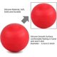 thumbnail image 2 of Nvzi Pelota de lacrosse para masajes para músculos adoloridos, hombros, cuello, espalda, pies, cuerpo, tejido profundo, puntos gatillo, nudos musculares, yoga y liberación miofascial (roja), 2 of 5