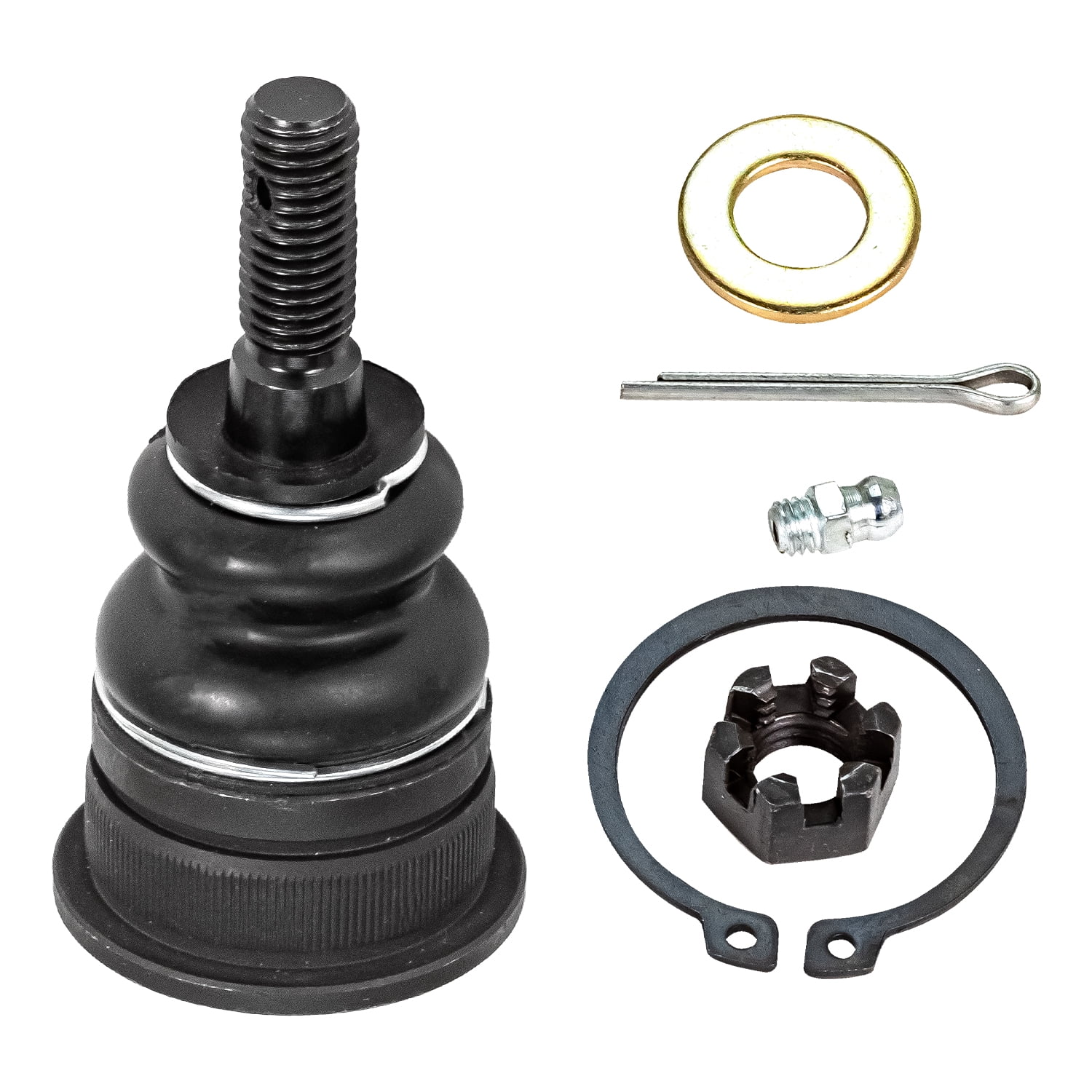 Detroit Axle - Front 2pc Ball Joints for 02-05 Ford Explorer Lincoln Aviator Mercury Mountaineer, 2 Upper Ball Joints Assembly 2002 2003 2004 2005 Replacement