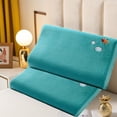 thumbnail image 4 of Sokhug Pillowcase - Zipper Closure Silk Feel for Hair and Skin, 20x12 Inch, Blue, 4 of 8