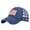 Blue, variant on American Flag Trucker Hat - Snapback Hat, Baseball Cap for Men Women - Breathable Mesh Side, Adjustable Fit - for Casual Wear Black One Size