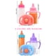 thumbnail image 1 of Newborn Baby Magic Bottle Set, Small And Medium Sizes Available, Including 1 Milk Bottle, 1 Juice Bottle, 1 Toy Pacifier, Doll Accessories, With Disap, 1 of 5