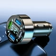 thumbnail image 2 of Car Bluetooth 5.0 Wireless Handsfree Car FM Transmitter Receiver Radio MP3 Adapter Player PD66W+3.1A+QC3.0, 2 of 8