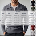thumbnail image 4 of Zivyakyron Cable Knit Sweaters for Men Pullover Ribbed Thick Long Sleeve Layered Look Collared Sweater Fall Winter Slim Gray L, 4 of 8