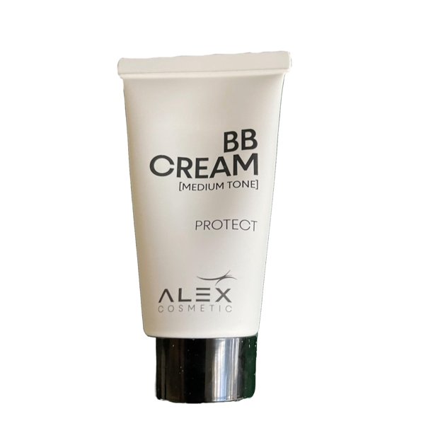 Alex Cosmetic BB Cream de Tono Medio Minimiza los Poros Cubre la Piel Tubo 30ml