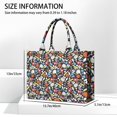 thumbnail image 3 of Large Capacity Tote Bag,Baseball Football Pattern Handbag Fashion Luxury Tote Bag,15.7"x13"x 5.1" Inches,Laptop Compatible, 3 of 6