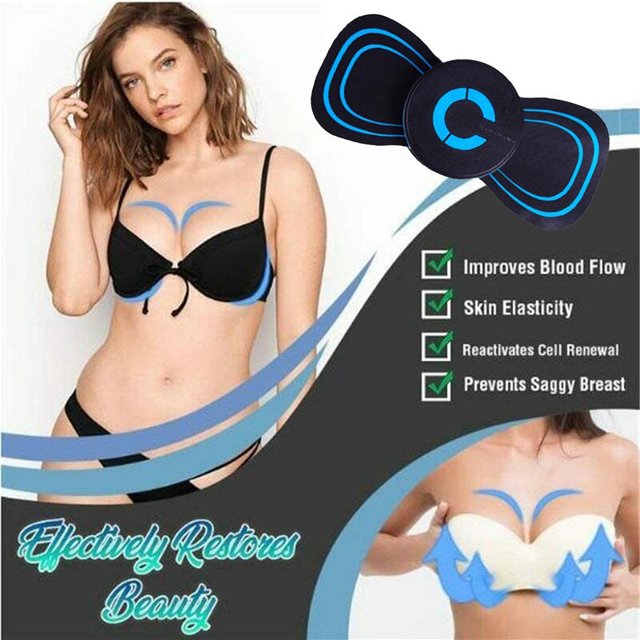 Almohadilla eléctrica de masaje de senos, masajeador potenciador de senos eléctrico, masajeador de vibración de frecuencia de pecho