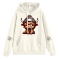 thumbnail image 5 of Womens Hoodies Highland Cattle Print Long Sleeve Hooded Sweatshirts Cute Long Sleeve Loose Pullover Tops Winter Y2k Clothes, 5 of 5