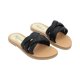 thumbnail image 1 of Sandalia Plana Para Mujer Color Negro Acolchada De Piel Platonia AJIJIC-03-NEGRO, 1 of 5