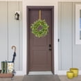 thumbnail image 3 of Northlight 14" Matte Gold Over the Door Christmas Iron Wreath Hanger, 3 of 6