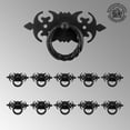 thumbnail image 3 of Renovators Supply Ring Pull Cabinet Drawer Door Wrought Iron Black 3 1/2" Pack of 10, 3 of 8