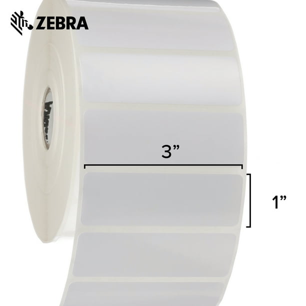 Zebra 3 x 1 in Thermal Transfer Polyester labels Z-Ultimate 3000T