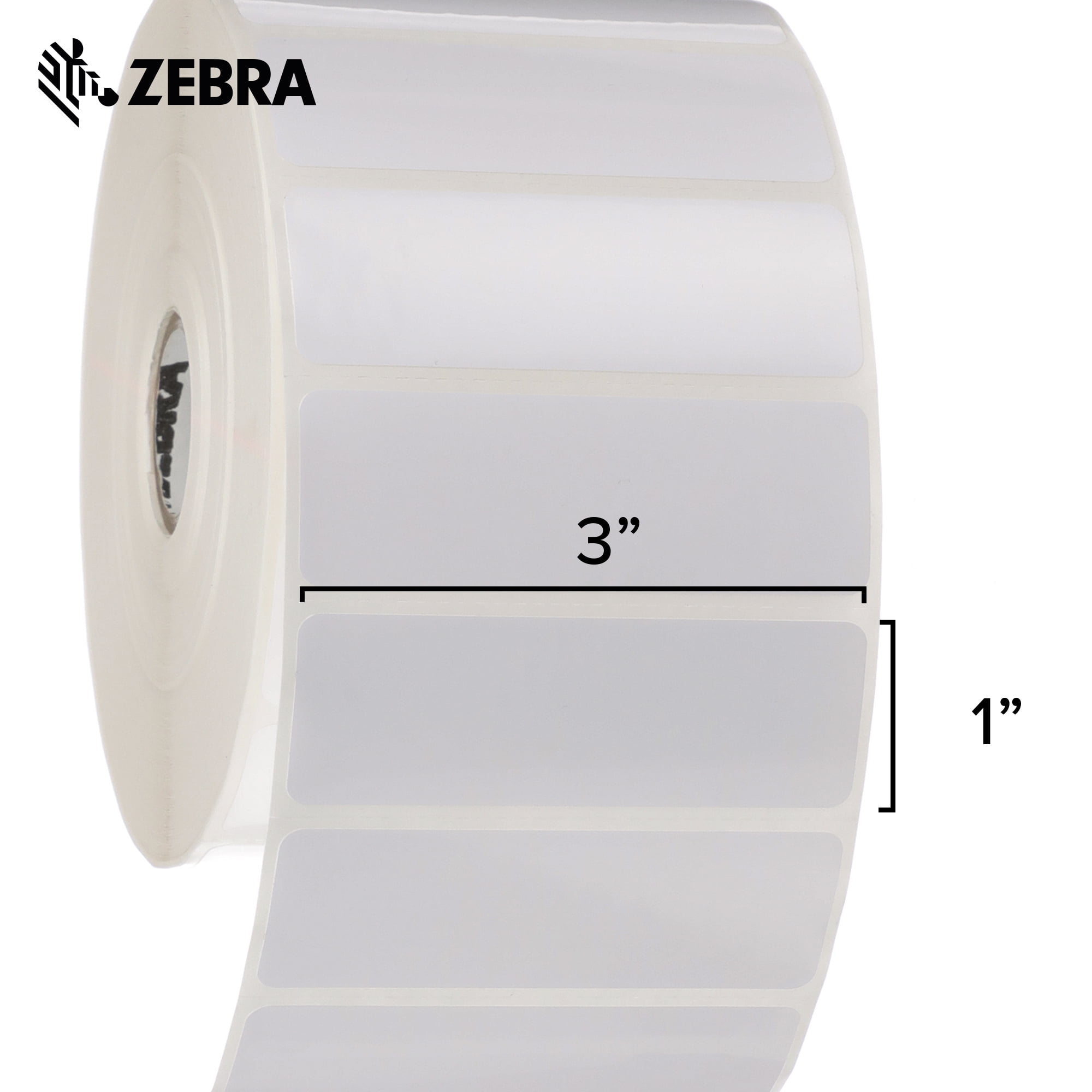 Zebra 3 X 1 In Thermal Transfer Polyester Labels Z Ultimate 3000T 