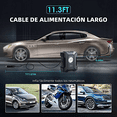 thumbnail image 2 of Compresor De Aire Inflador Llantas Bomba Portátil 12v 100psi, Negro, 2 of 5
