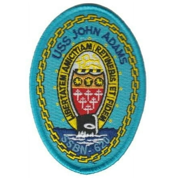 USS John Adams SSBN-620 Patch – Plastic Backing