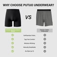thumbnail image 6 of Mens Boxers, CaiDieNu Bamboo Viscose Mens Underwear Breathable Quick Dry Stretch Briefs Boxers for Men 6 Pack 3XL, 6 of 8
