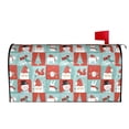 thumbnail image 3 of Fotbe Warm Christmas Memories Mailbox Covers Post Letter Box Cover Garden Decor Standard Size-21x18 in, 3 of 9