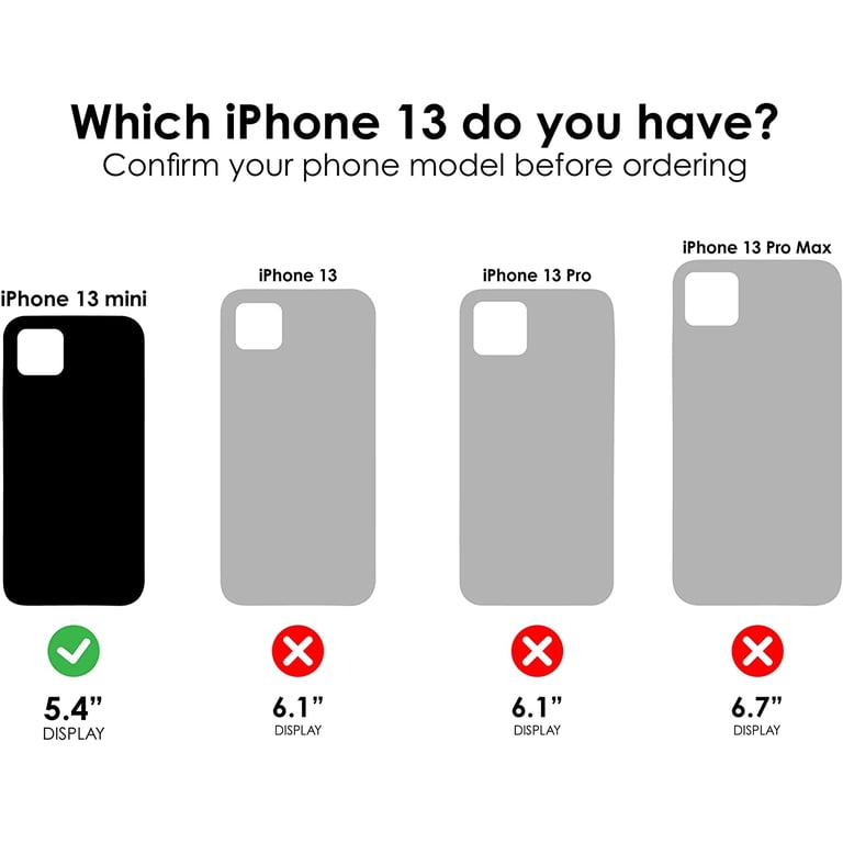 OtterBox Symmetry Series Case, iPhone 13 Mini and 12 Mini, Black