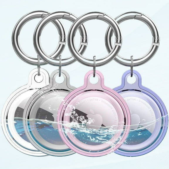 Air Tag-4 Pack Apple GPS Tracker Air Tag Keychain Waterproof Air Tag 4 Pack Tracker Holder for Apple Air Tag