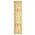 thumbnail image 3 of Country & Floral Rug - French Tapis Silk/Wool -Ivory/Ivory-Color:Ivory/Ivory,Design:Country & Floral,Shape:Runner,Size:8'L x 2' 6''W, 3 of 3