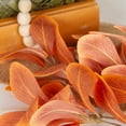 thumbnail image 5 of 4pc Silk Orange Eucalyptus Stems - for Fall Decor - Factory Direct Craft, 5 of 7