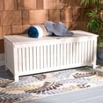 thumbnail image 2 of Safavieh Abri Outdoor Patio Cushion Storage Box - White, 2 of 15