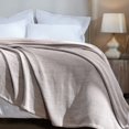 thumbnail image 2 of Superior Chrisney Chevron Cotton Blanket, Twin, Brown, 2 of 10