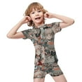 thumbnail image 4 of Himiko Toga Boys Rash Guard Set 2 Piece Swimsuits Short Sleeve Bathing Suits with Trunks, 4 of 7