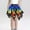 C-Multicolour4, variant on Kids Girls Carnival Skirts Printed Mini Butterfly Designed Asymmetrical Hem For Charming Wear