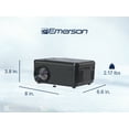 thumbnail image 3 of Emerson EVP-2501C 150-inch Home Theater LCD Projector Combo with Built-In DVD Player, Black, 3 of 12