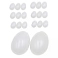 thumbnail image 1 of 2x20 Huevos De Simulación De Plástico Realistas Para Pintura DIY Decoración Del Hogar Blanco Sunnimix  Huevos de simulación, 1 of 8