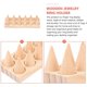 thumbnail image 5 of Cone Jewelry Holder Ring Display Stand for Home 1Set Wooden Rack, 5 of 5