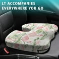 thumbnail image 4 of Premium Flamingo Pattern Memory Foam Seat Cushion Ergonomic Chair Pad for Office Chair, Car, Airplane & Bleachers Sciatica, Tailbone Hip & Back Pain Relief - Chair Cushion for Long Office Workers., 4 of 5