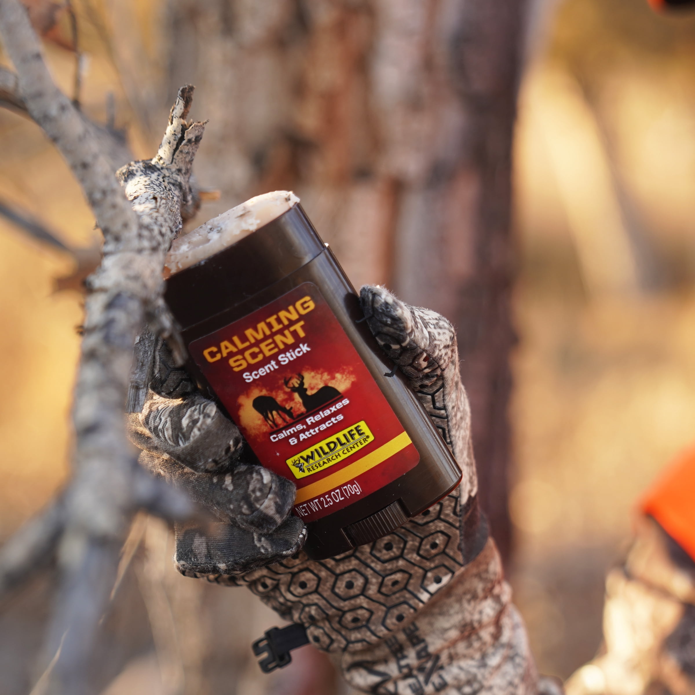 Wildlife Research Center Calming Scent 2.5 oz Scent Stick - All Season Scent Calms and relaxes deer for closer shots.