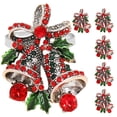 thumbnail image 1 of CIMAXIC christmas 6pcs Christmas Napkin Rings Bell Napkin Rings Xmas Dining Table Setting Decoration,2.36"X1.77"X1.77", 1 of 4