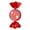 Red/White, variant on Vickerman 37" Red-White-Green Flat Peppermint Candy Christmas Ornament