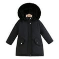 thumbnail image 2 of ANINEO Girl Winter Coats Heavyweight Hooded Long Sleeve Jackets Kid Snow Outwear Birthday Teenager Wear, 2 of 4