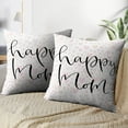 thumbnail image 3 of LALILO Throw Pillow Covers Happy Mom Greeting Card Quote Artistic Cushion Cover 18" x 18", 275 Pack, 3 of 6