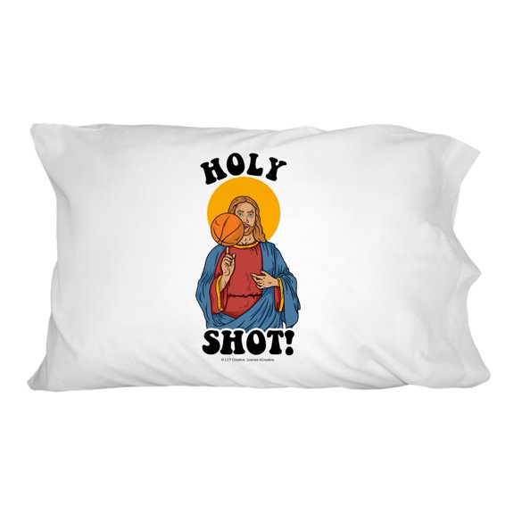 Holy Shot Basketball Jesus Funny Humor Novelty Bedding Pillowcase