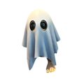 thumbnail image 3 of Figura decorativa de fantasma de Halloween, obra de arte única, decoración de Halloween, escultura de fantasma para estantería, gabinete de entrada y Estilo B, 3 of 8